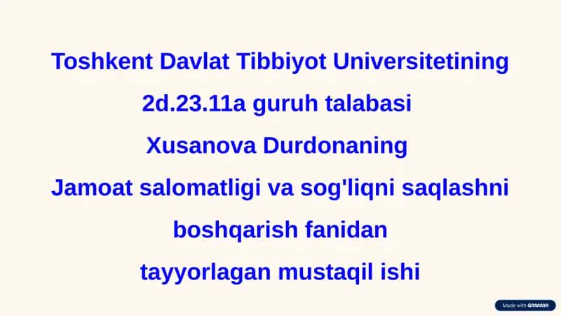 Tibbiyotda statistikaning ahamiyati 1