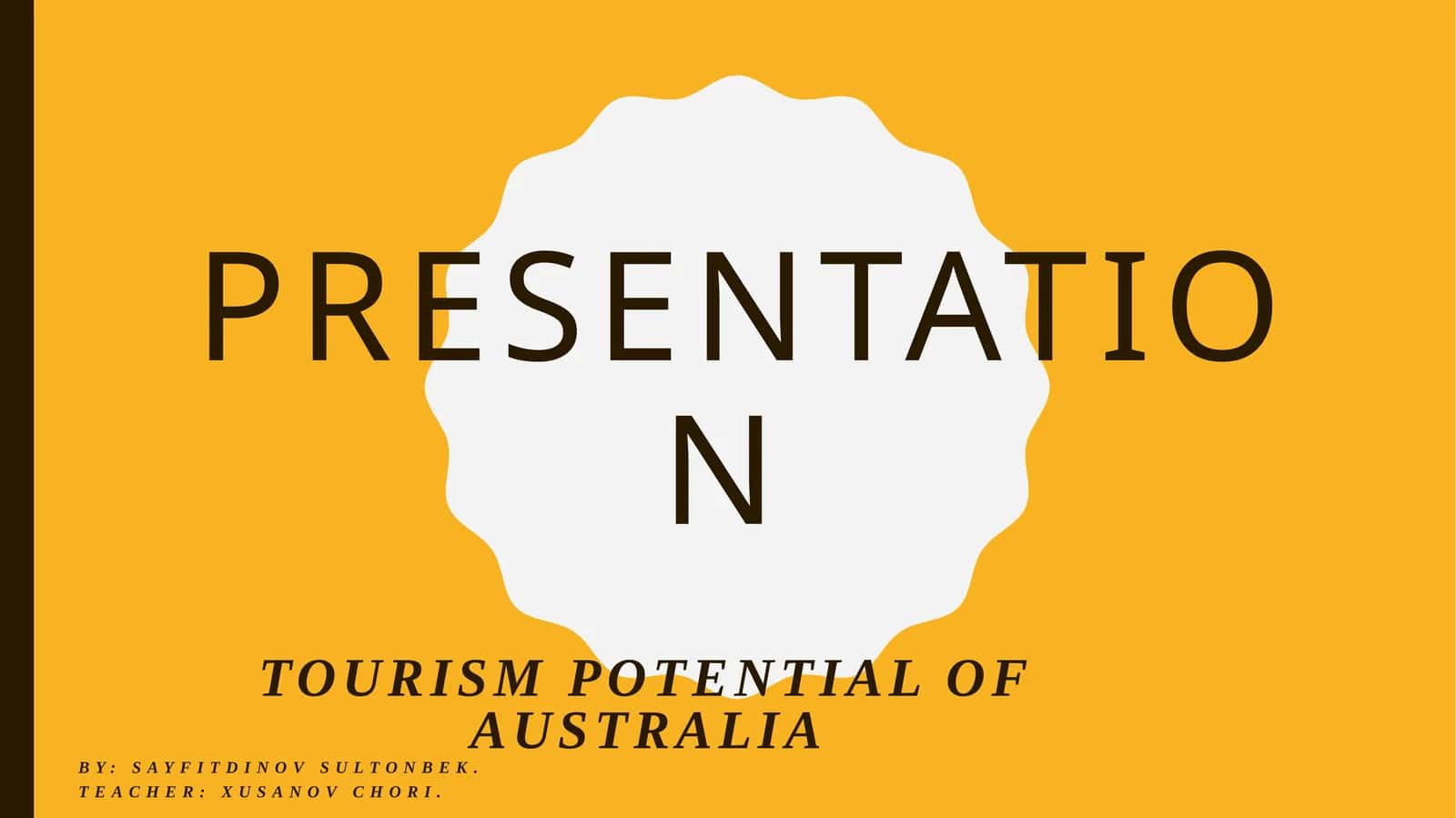 Tourism potential of Australia 1