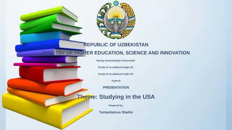 Studying in the USA 1