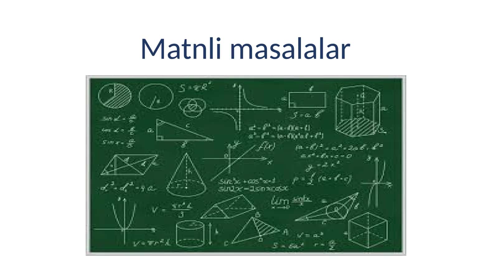 Matnli masalalar 1