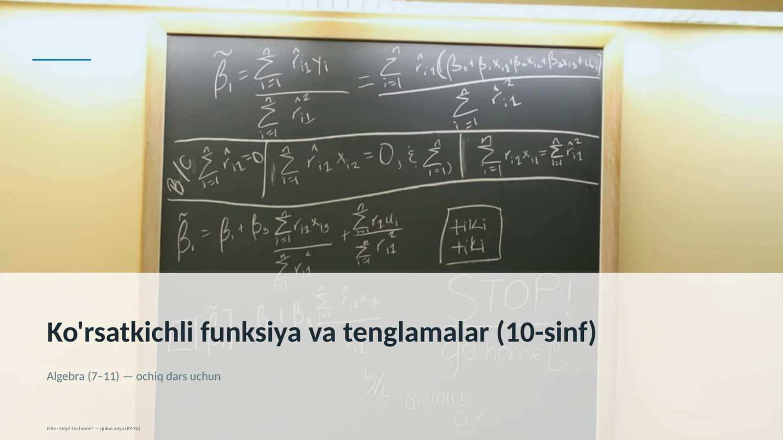 Ko'rsatkichli funksiya va tenglamalar (10-sinf) 1