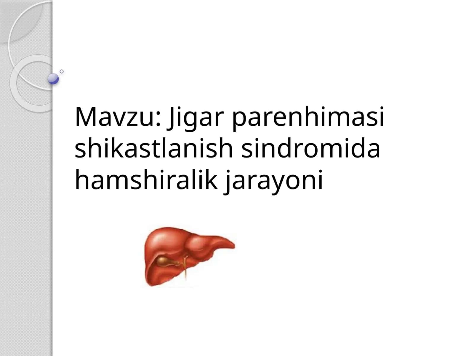Jigar parenhimasi shikastlanish sindromi 1