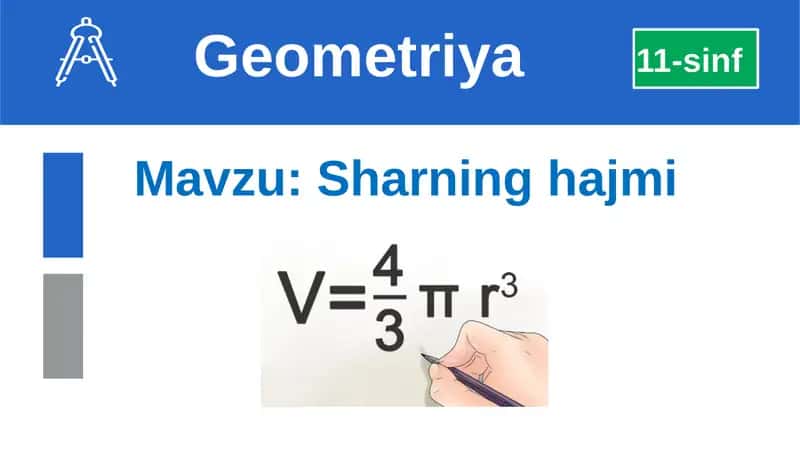 sharning hajmi 1
