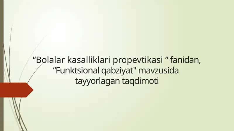 Funktsional qabziyat 1