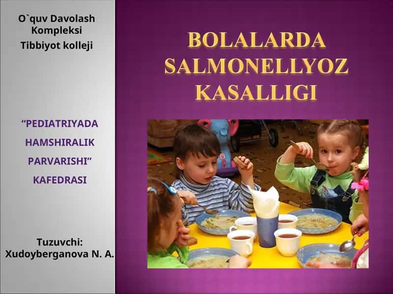 Salmonellyoz – yuqumli ichak kasalligi 1