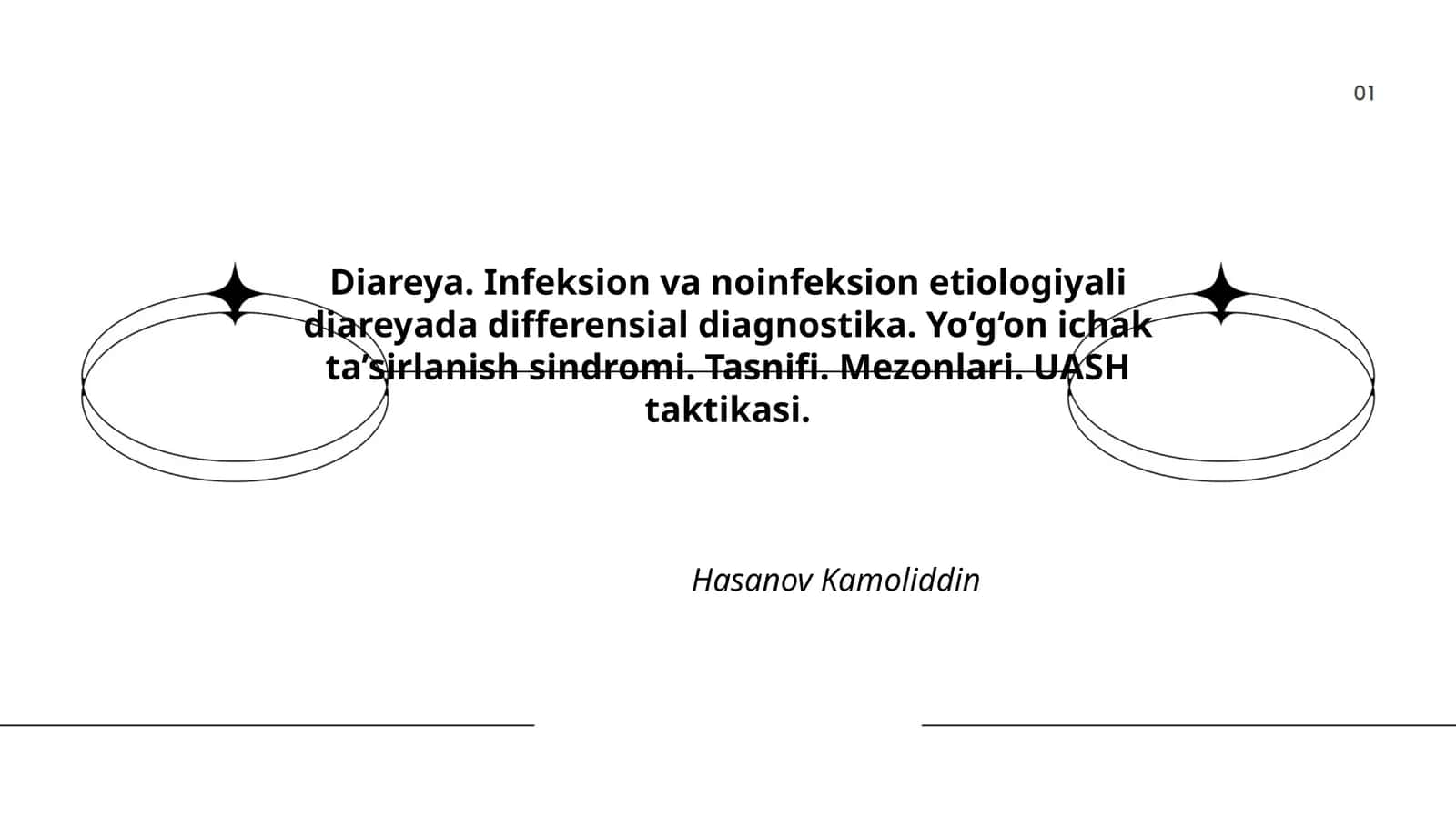 Diareya. Infeksion va noinfeksion etiologiyali diareyada differensial diagnostika 1