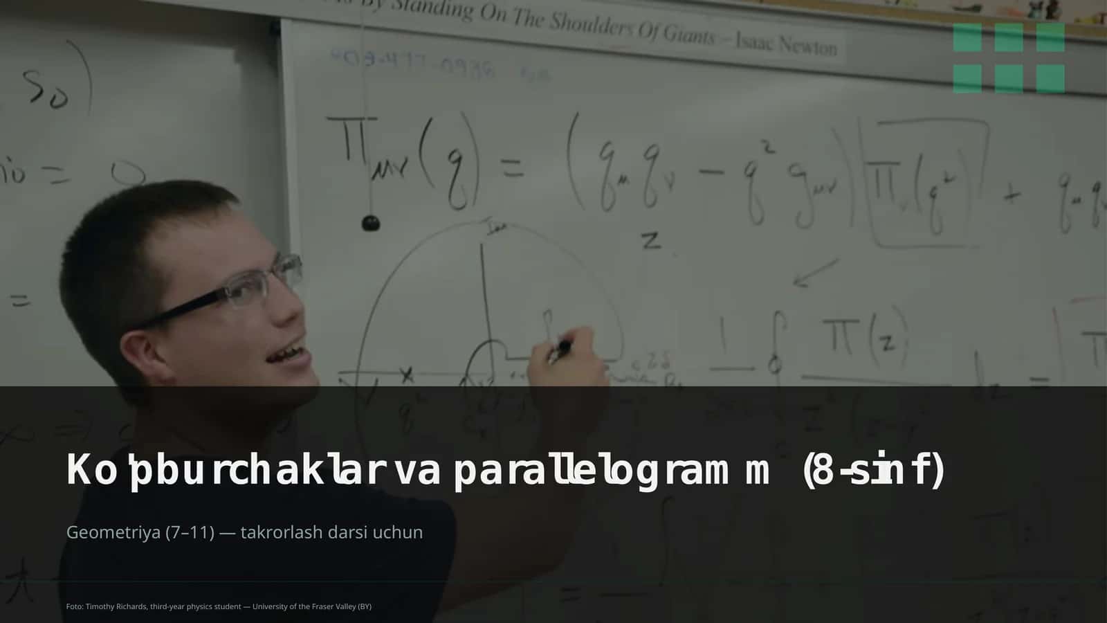Ko'pburchaklar va parallelogramm (8-sinf) 1