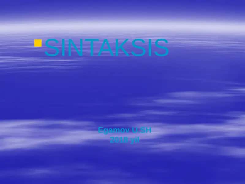 SINTAKSIS 1