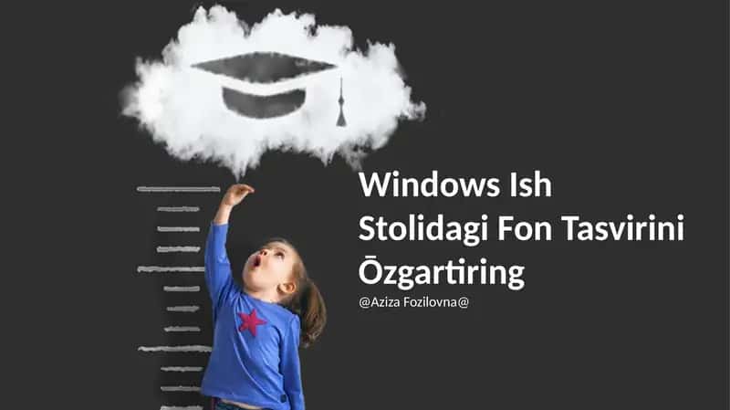 Windows Ish Stolidagi Fon Tasvirini Ōzgartiring 1