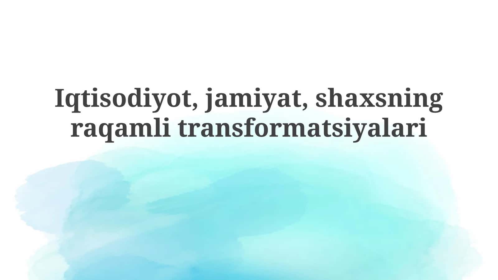 Raqamli transformatsiya 1