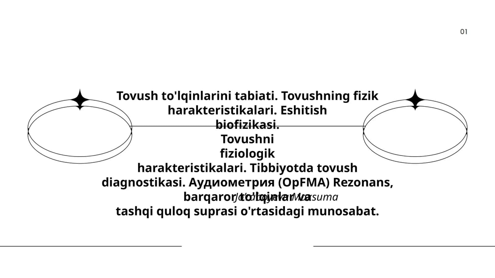 Tovush to'lqinlarini tabiati 1