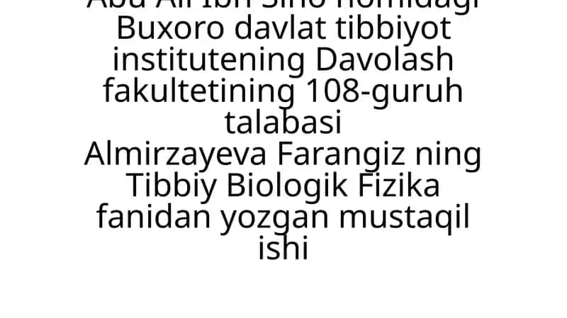 Materiyaning asosiy fizik omillar 1