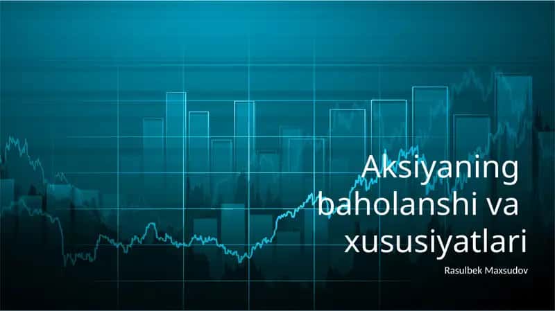 Aksiyalarning mohiyati va turlari 1
