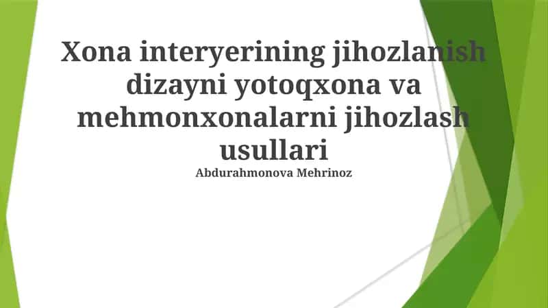 Zamonaviy Xona dizayni 1