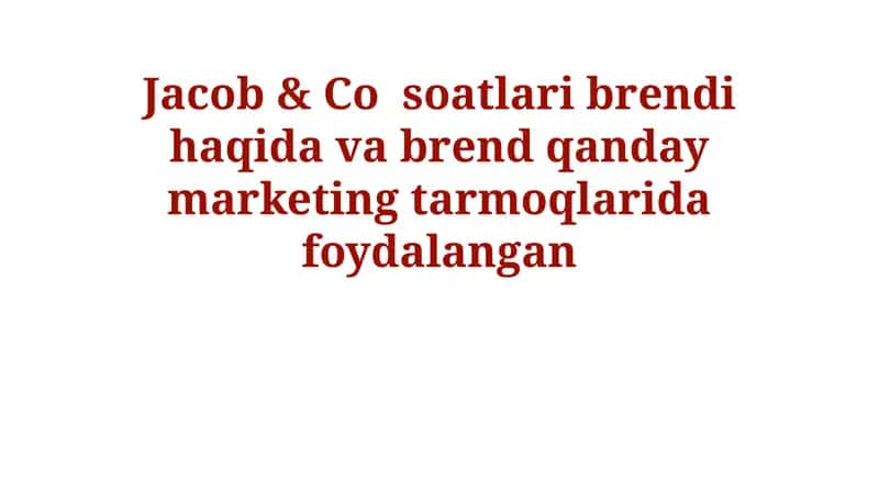 Jacob & Co 1