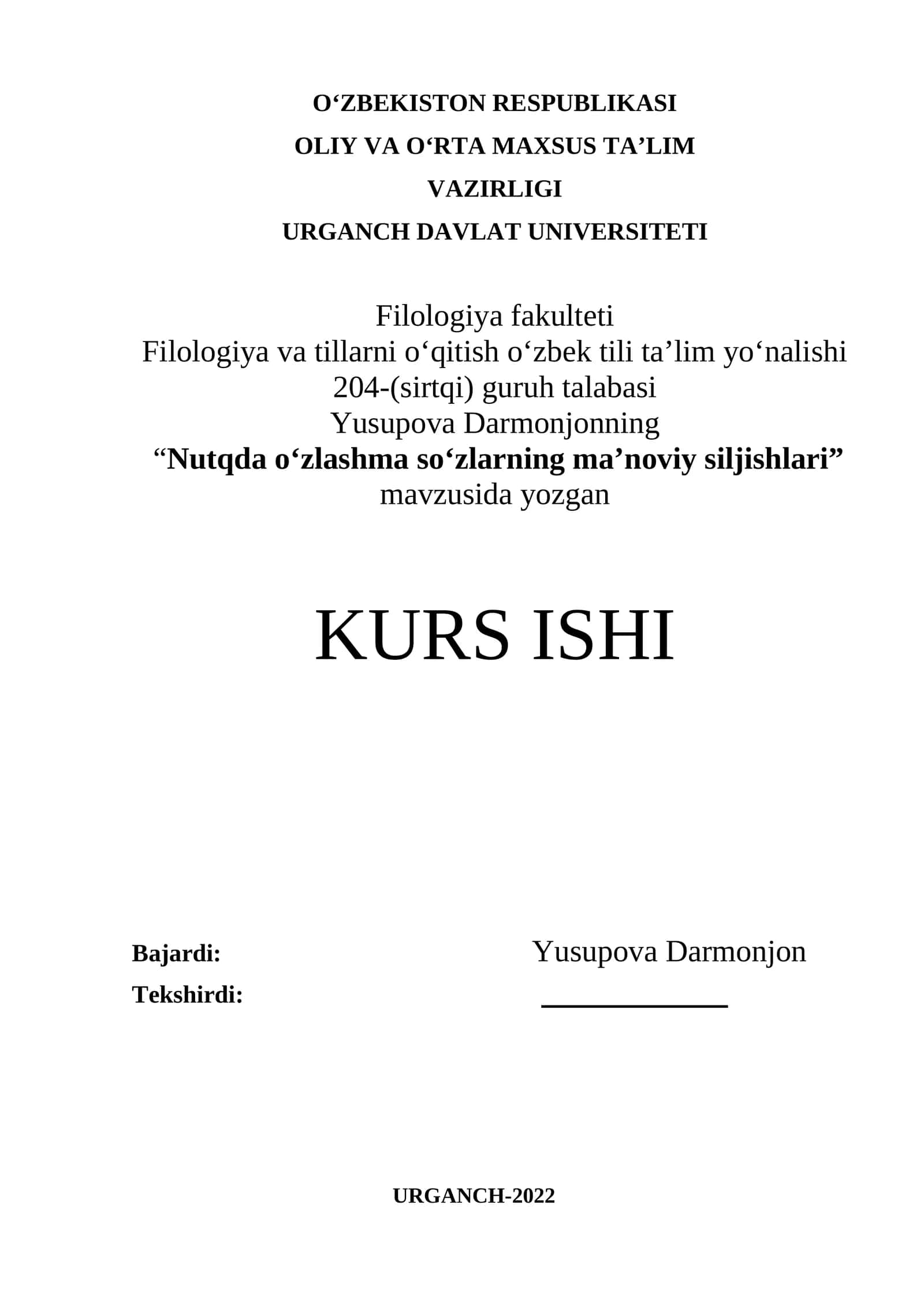 Nutqda o‘zlashma so‘zlarning ma’noviy siljishlari 1