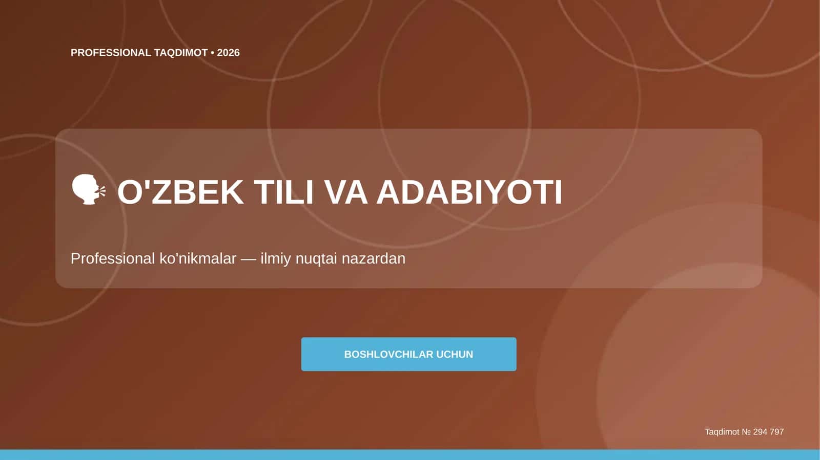 Professional Taqdimot • 2026 1