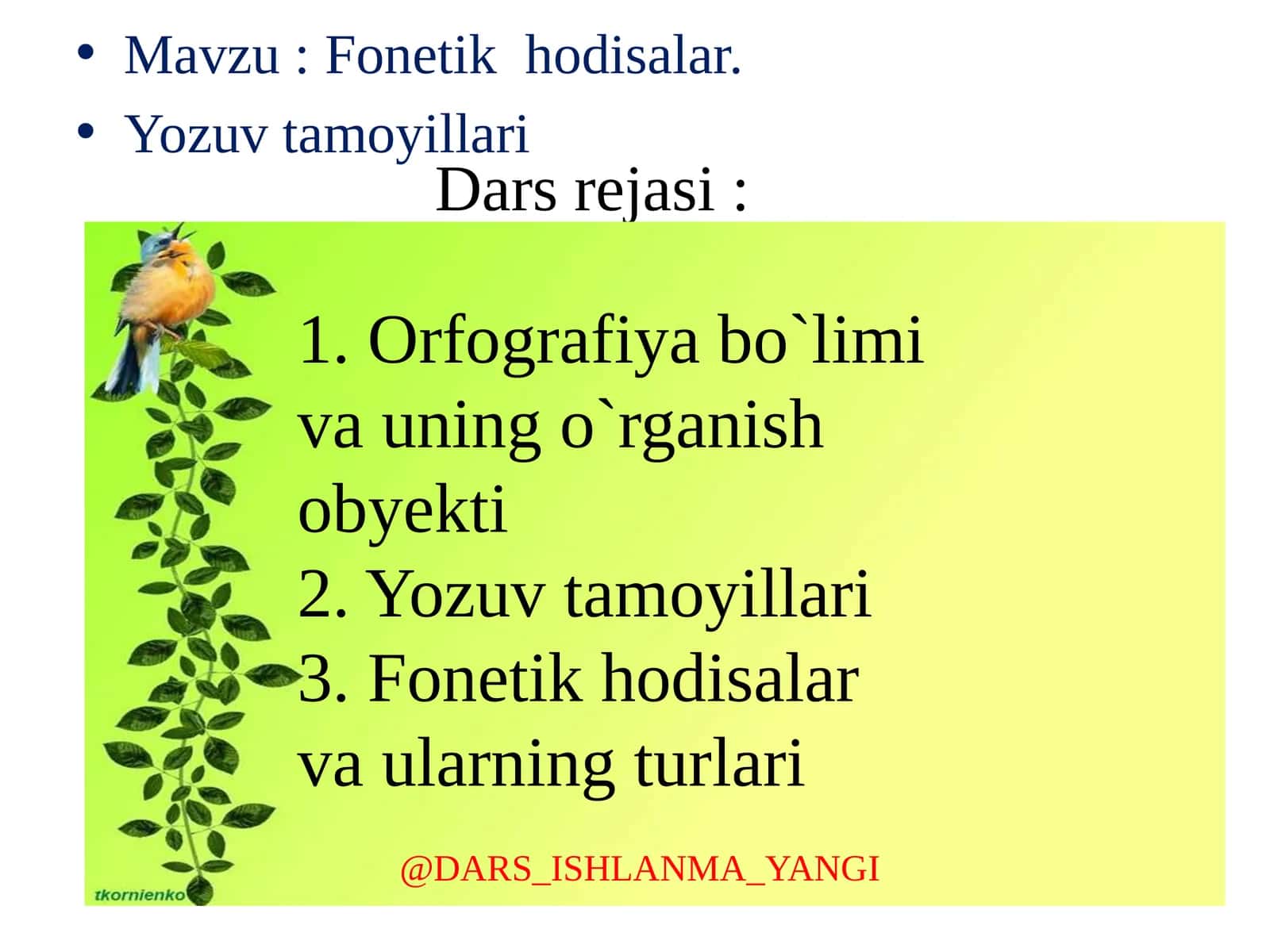 Fonetik hodisalar 1