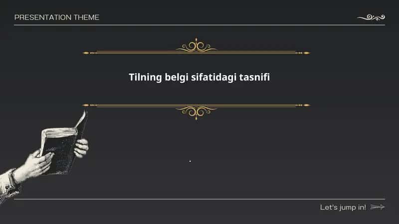 Tilning belgi sifatidagi tasnifi 1