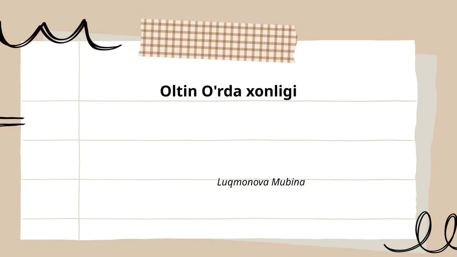 Oltin O'rda xonligi 1