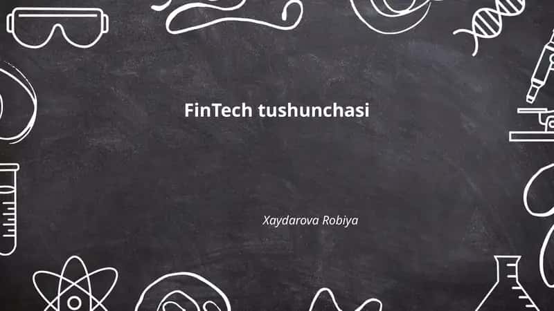 FinTech tushunchasi 1