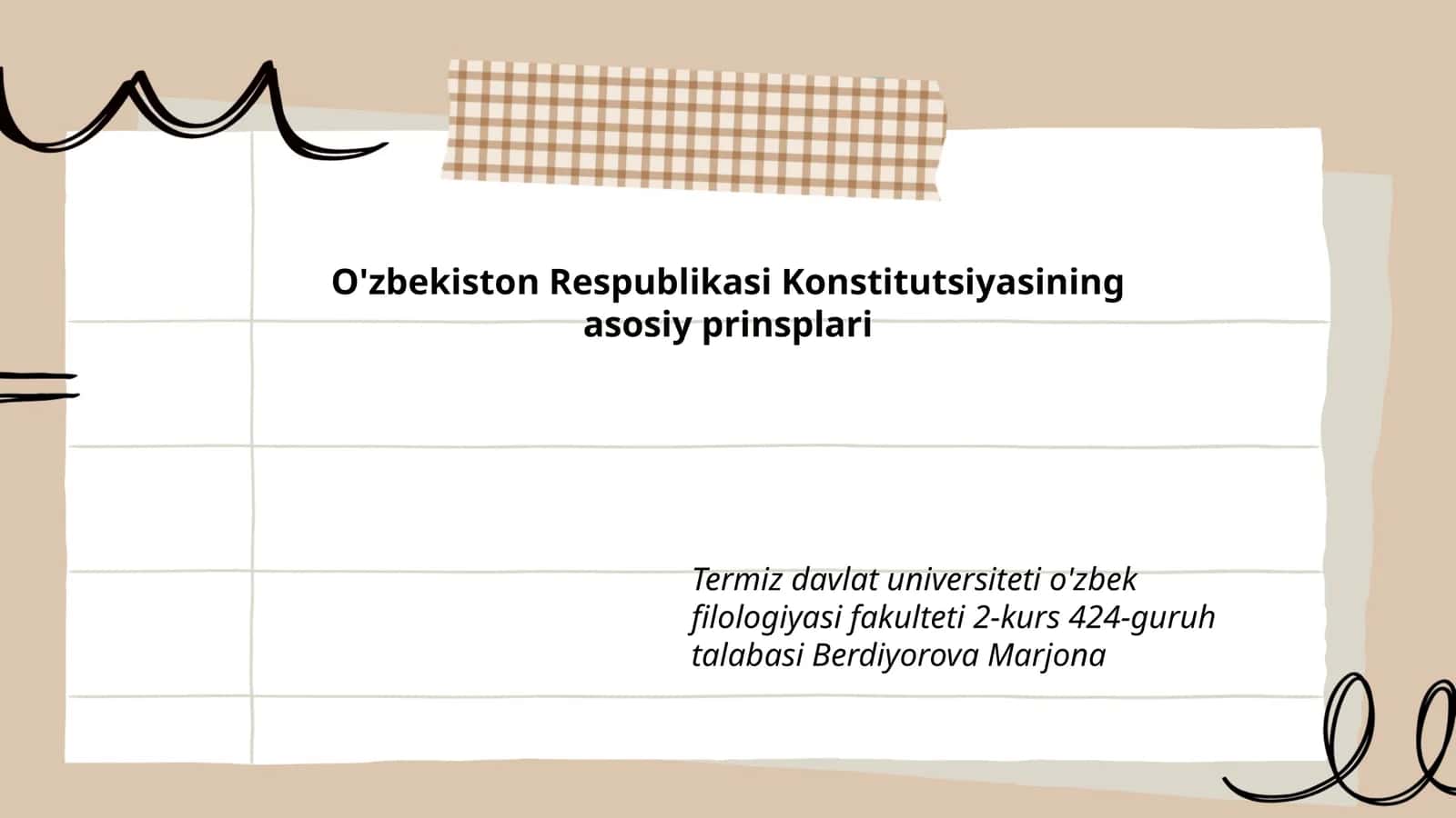 O'zbekiston Respublikasi Konstitutsiyasining asosiy prinsplari 1