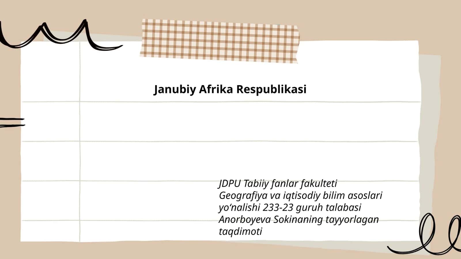 Janubiy Afrika Respublikasi 1