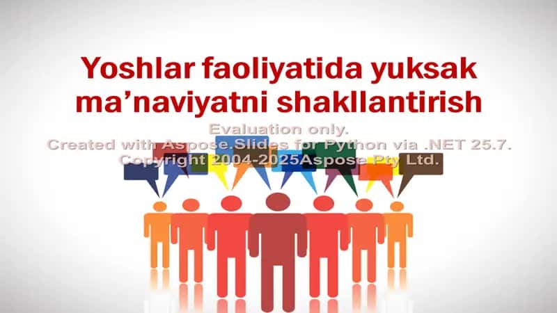 Yoshlar faoliyatida yuksak ma’naviyatni shakllantirish 1