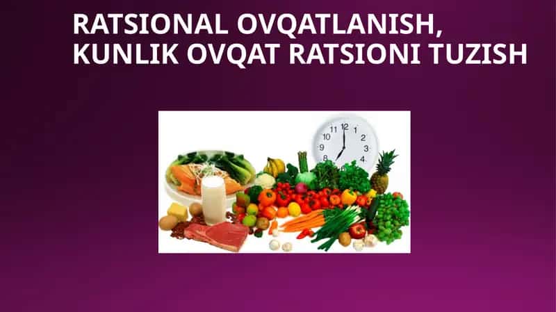 Ratsional ovqatlanish 1