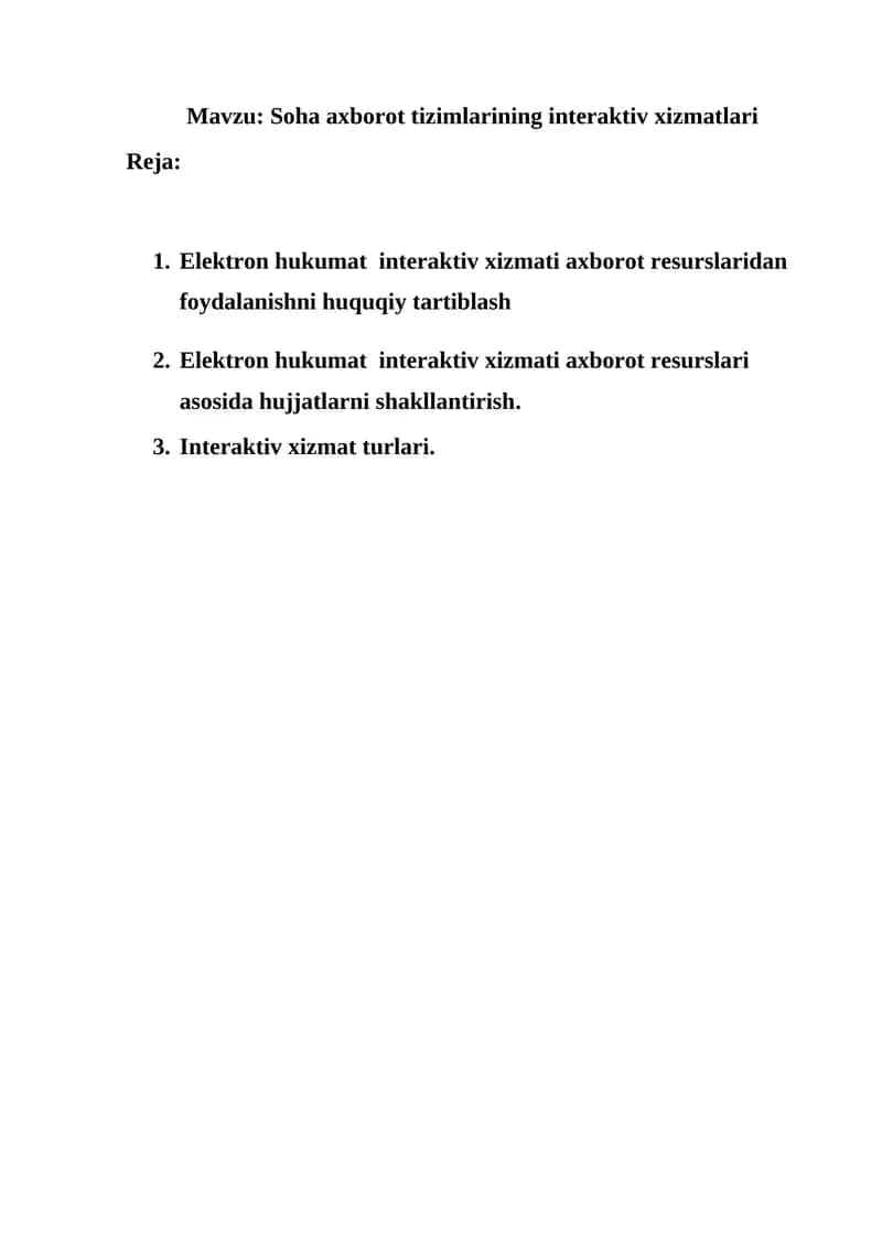 Elektron hukumat interaktiv xizmatlari 1