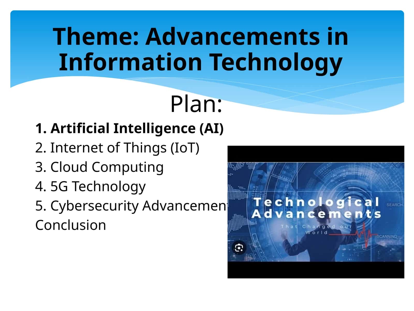 Advancements in Information Technology 1