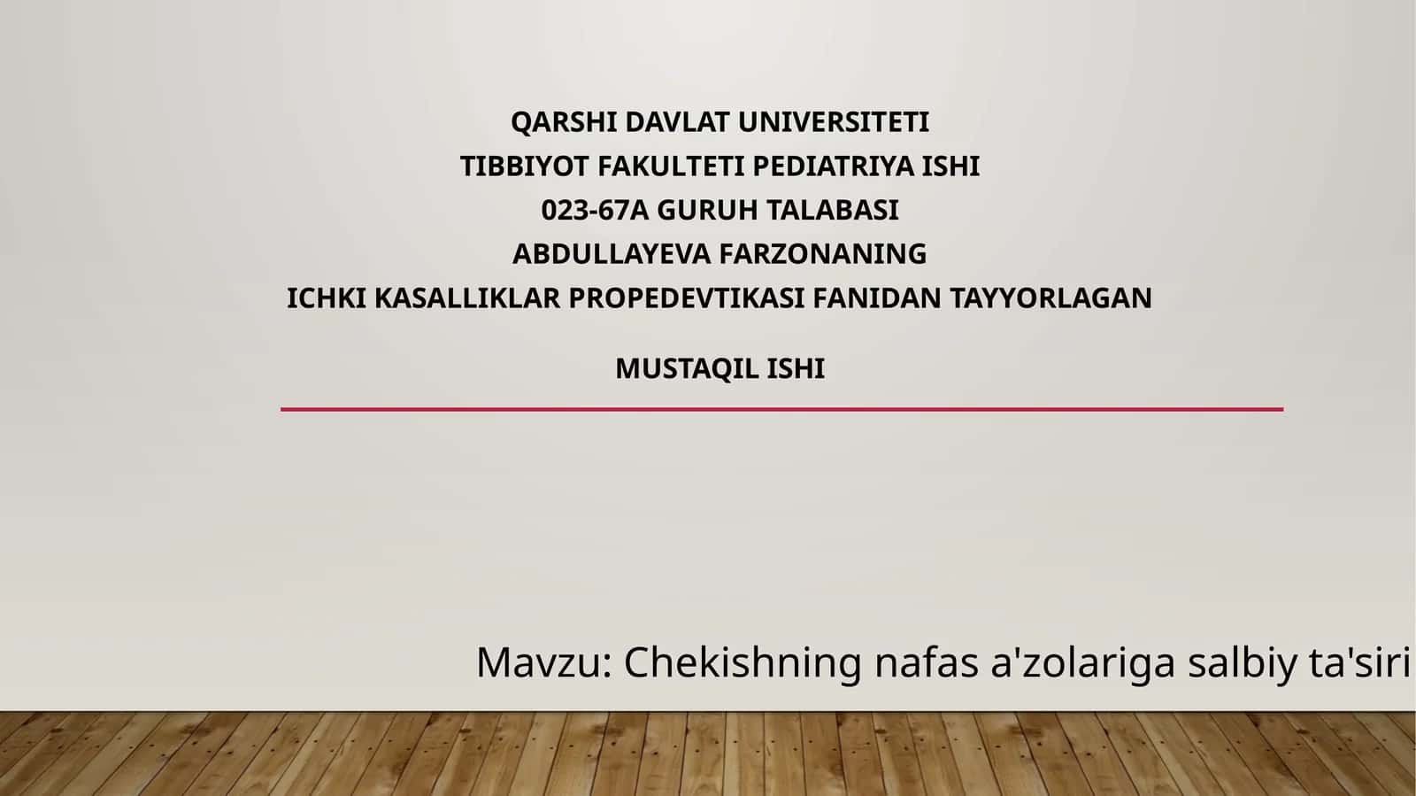 Chekishning nafas a'zolariga salbiy ta'siri 1