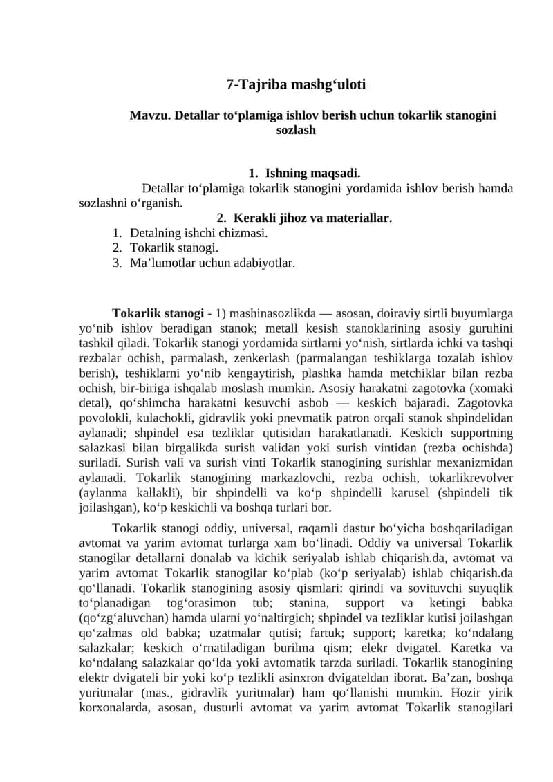 Tokarlik Stanogi 1
