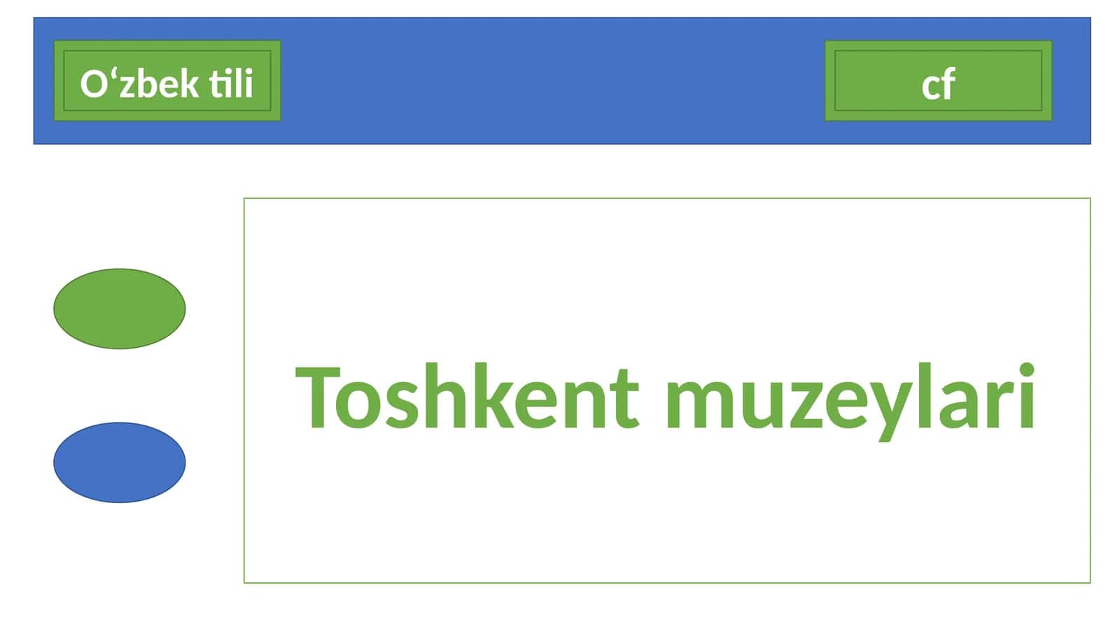 O‘zbektili Toshkentmuzeylari Darsrejasi 1