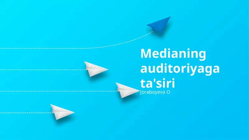 Medianing auditoriyaga ta'siri 1