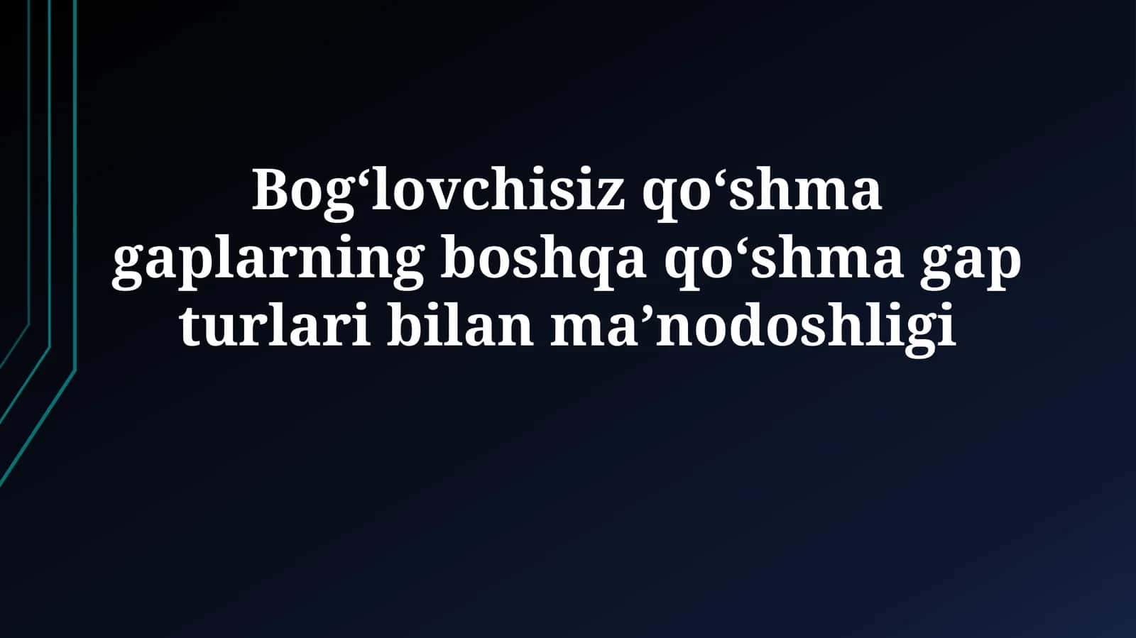 Semantik Tenglikning Mezonlari 1