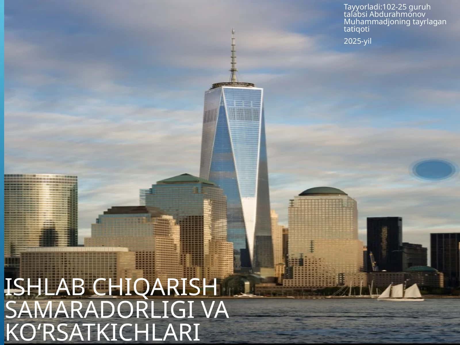 Ishlabchiqarish samaradorligi 1