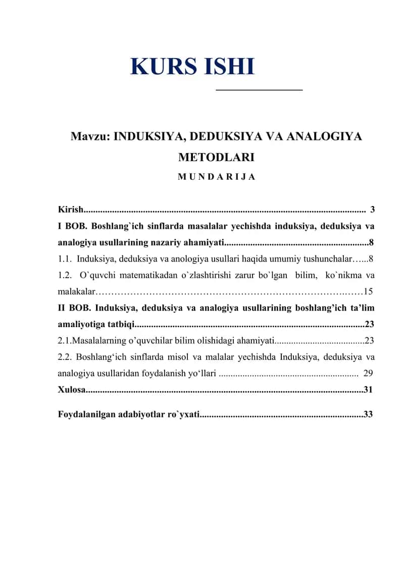 INDUKSIYA, DEDUKSIYA VA ANALOGIYA METODLARI 1