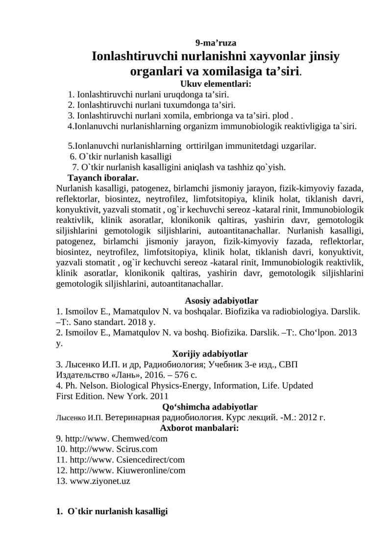 Ionlanish kasalligi 1