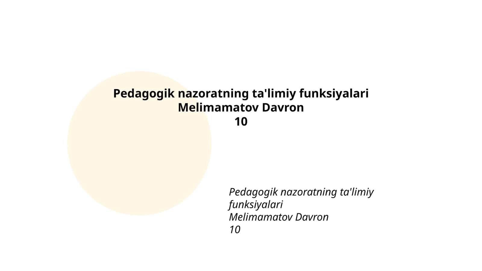 Pedagogik nazoratning ta'limiy funksiyalari 1