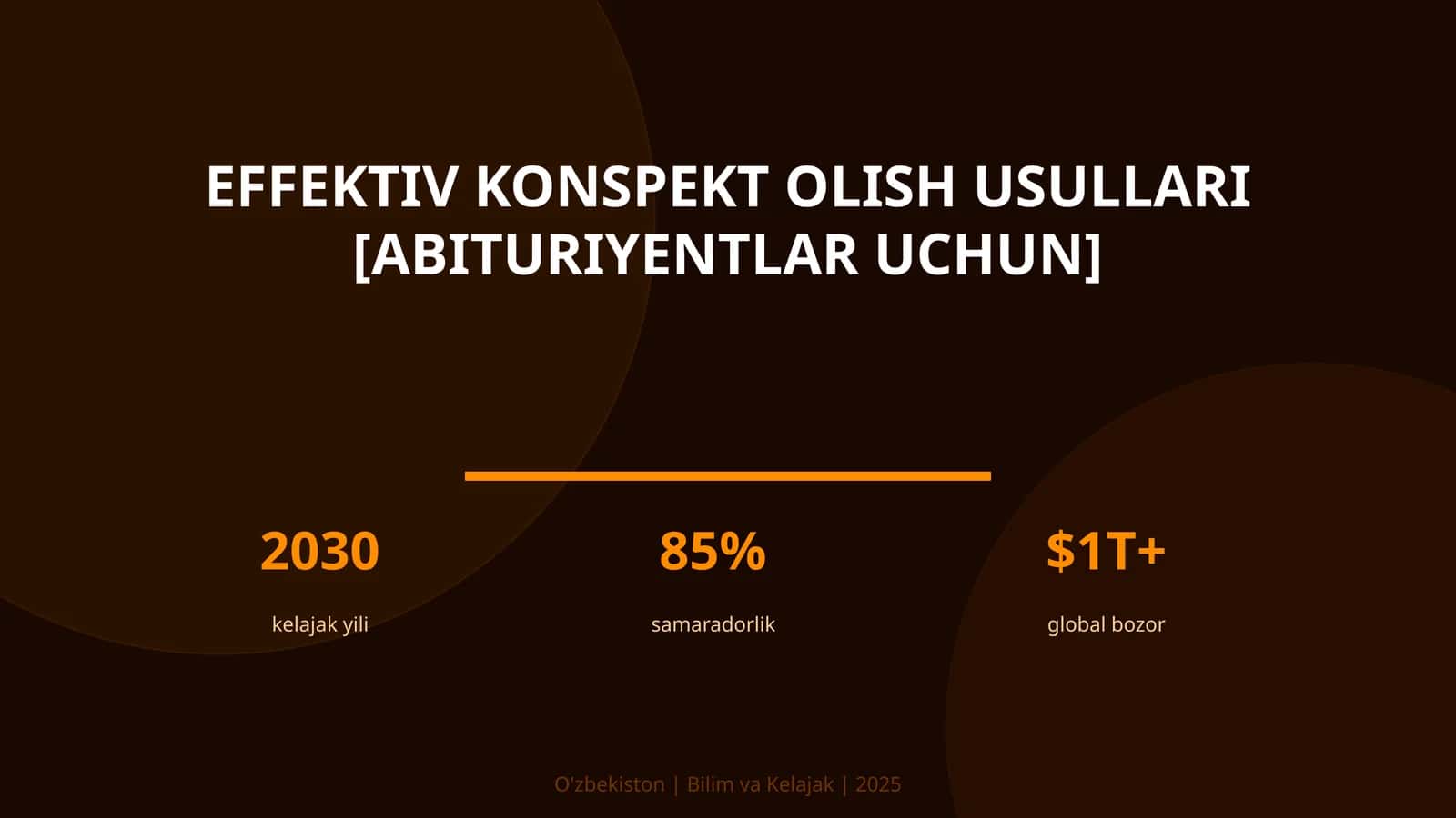 Effektiv konspekt olish usullari [abituriyentlar uchun] 1