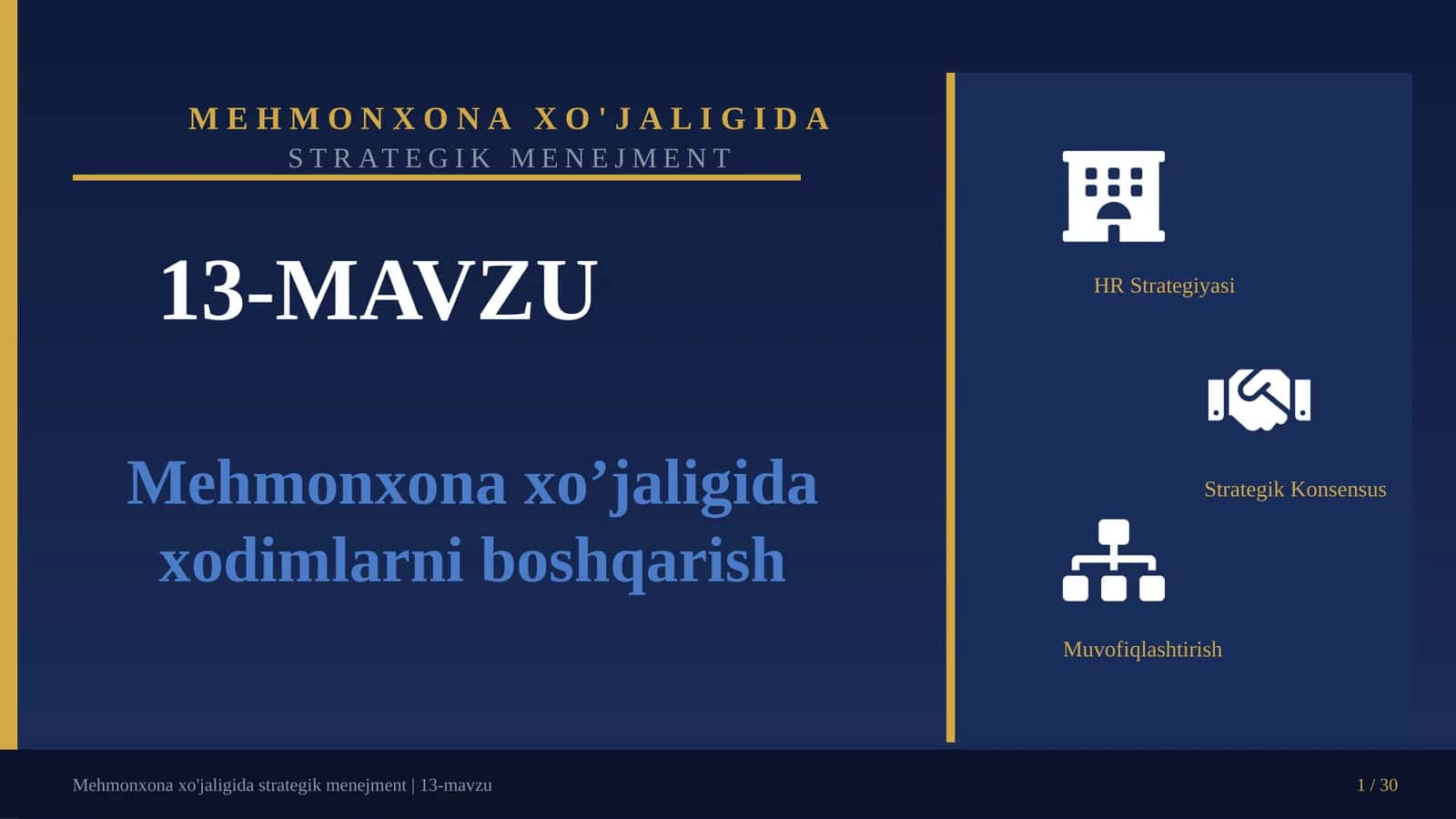 Mehmonxonaxo’jaligida xodimlarni boshqarish 1