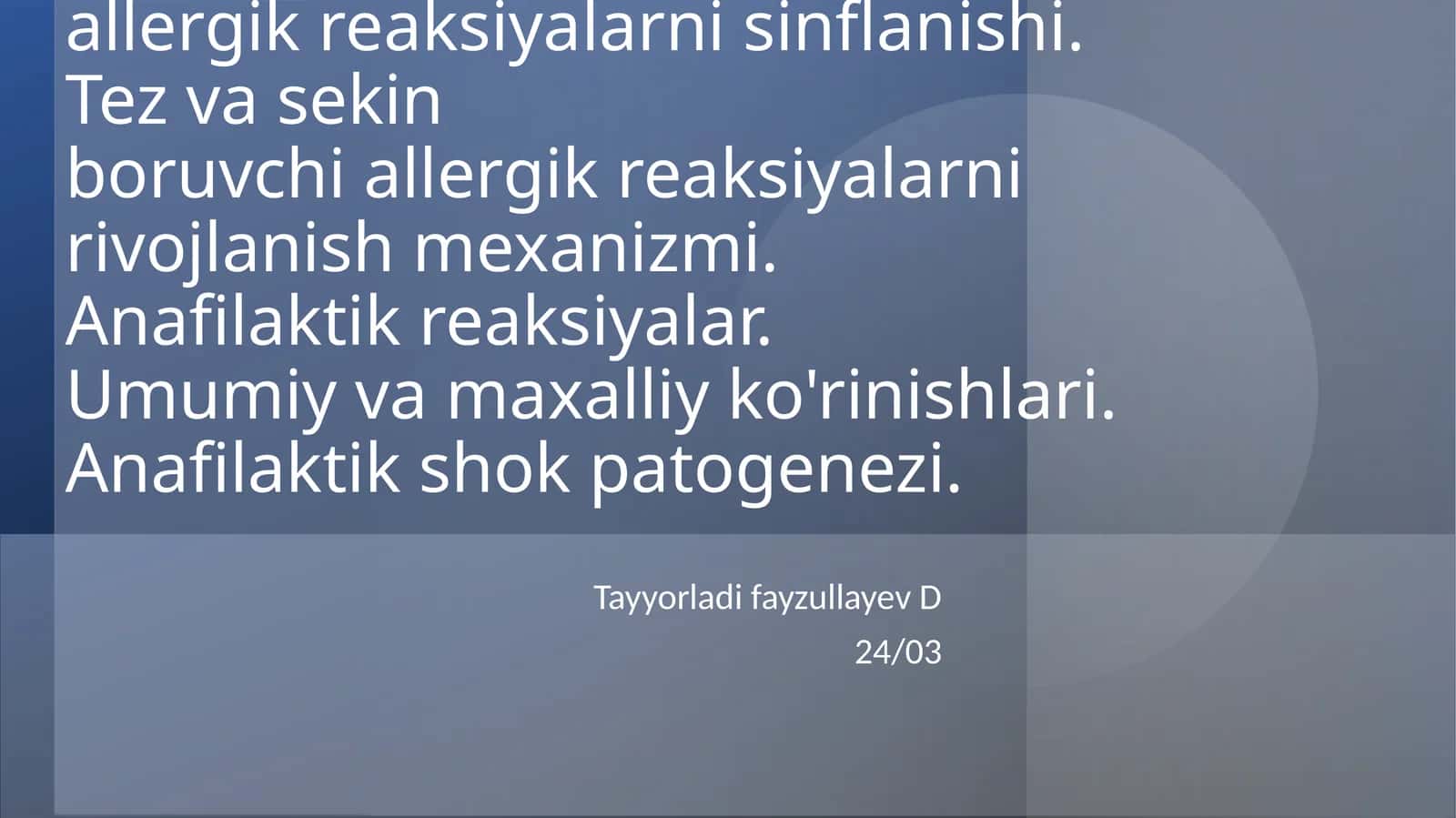Allergik reaksiyalar 1