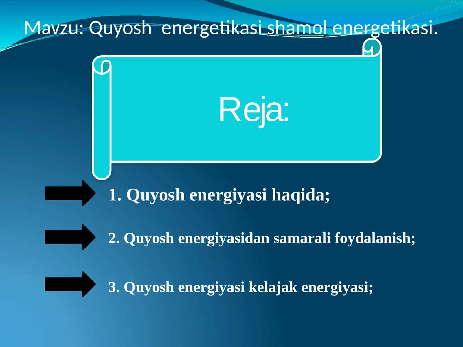 Quyoshenergetikasi shamol energetikasi 1