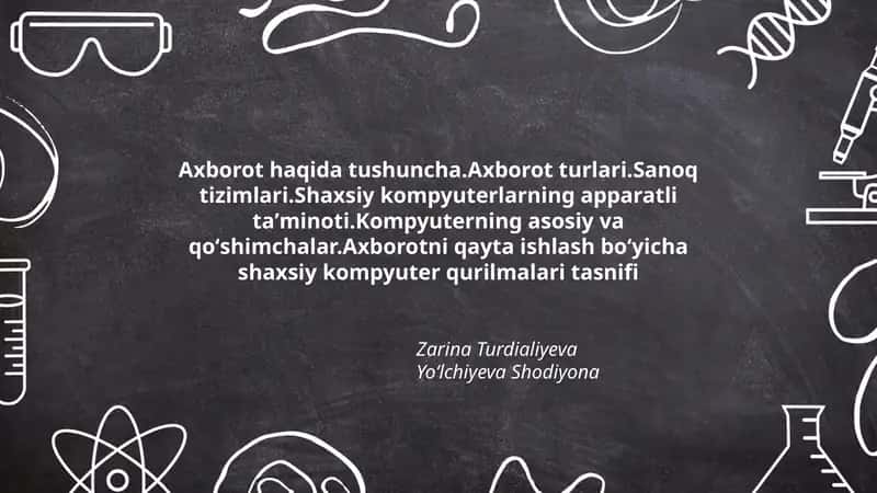 Axborot haqida tushuncha 1