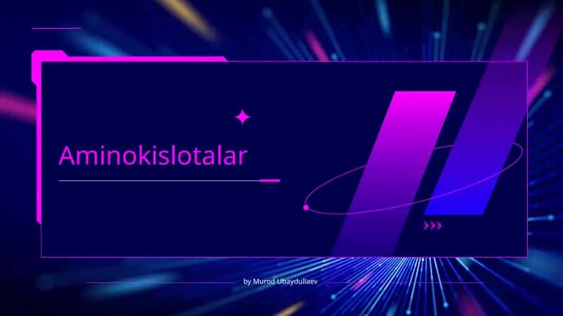 Aminokislotalar 1