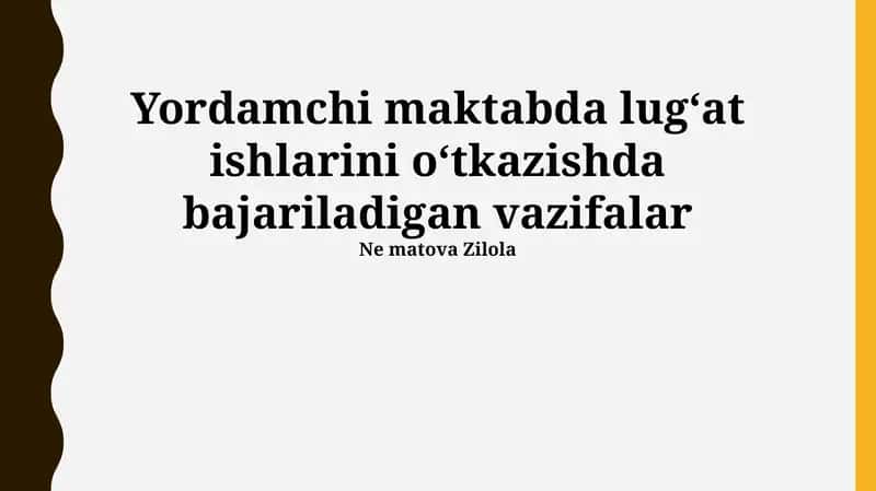 Oʻzbek tilining izohli lug'ati 1