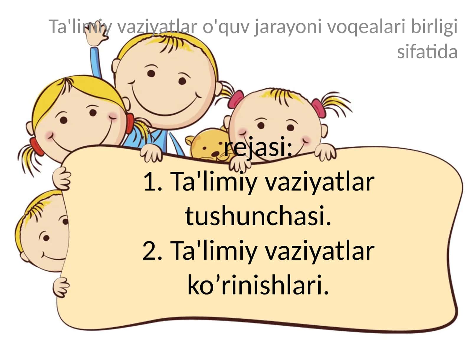 Pedagogik vaziyatlar 1