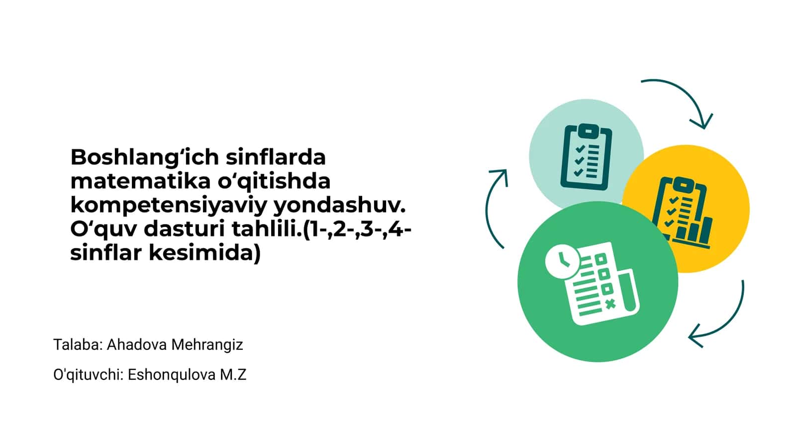 Boshlangʻich sinflarda matematika oʻqitishda kompetensiyaviy yondashuv 1