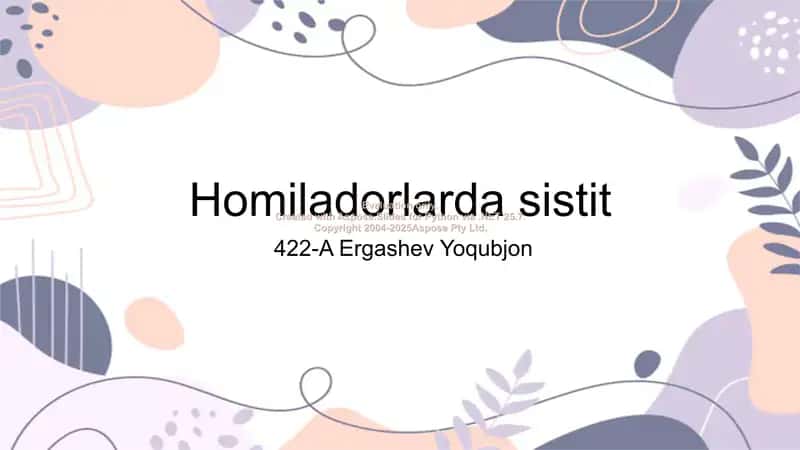 Homiladorlarda sistit 1